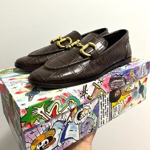 Jeffrey Campbell Brown Croc Loafers